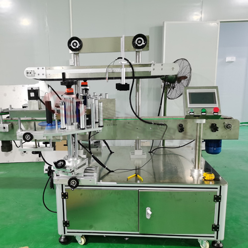 Automatische driezijdige etiketteermachine met één label