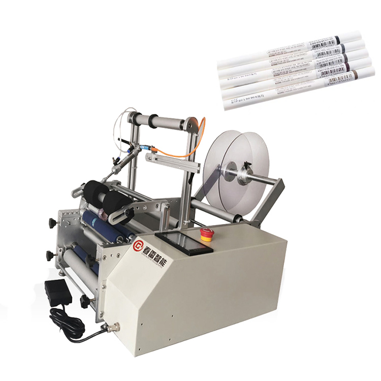Semi-automatische etiketteermachine voor wenkbrauwpotlood
