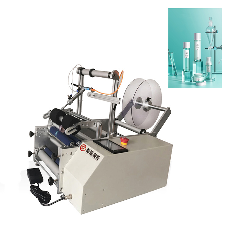 Semi-automatische etiketteermachine voor huidverzorgingsproducten