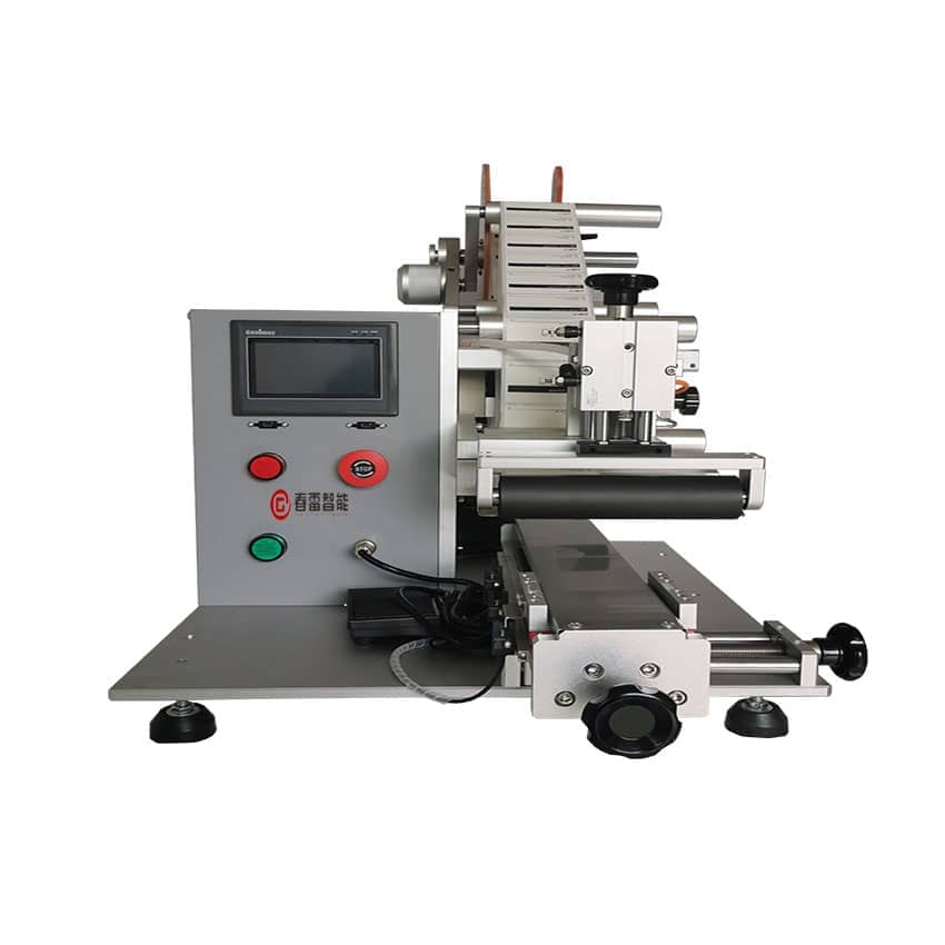 Semi-automatische platte etiketteermachine van gehard glas